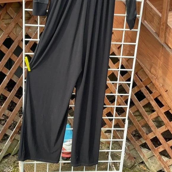 Annalee + Hope Black One Piece Pantsuit, Size M